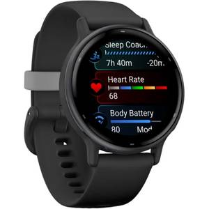 Смарт-годинник Garmin vivoactive 5 Slate Aluminum Bezel with Black Case and Silicone Band (010-02862-5A) Смарт-годинник Garmin vivoactive 5 Slate Aluminum Bezel with Black Case and Silicone Band (010-02862-5A)