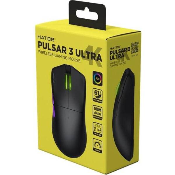 Миша HATOR Pulsar 3 Ultra 4K Wireless Black (HTM680)