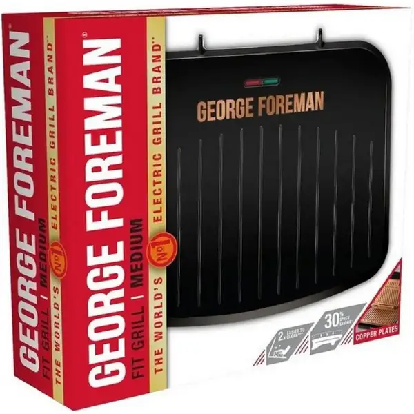 Електрогриль притискний George Foreman Fit Grill Copper Medium 25811-56