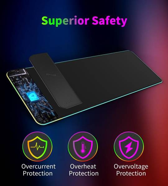 Игровая поверхность Choetech RGB Illuminated 15W Wireless C (T543-F)