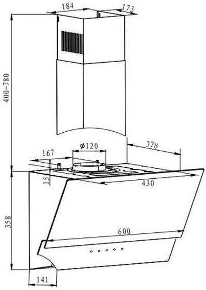 Витяжка похила Hansa OKP6547SH