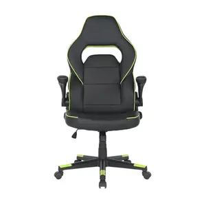 Компьютерное кресло для геймера 2E Hebi black/green (2E-GC-HEB-BK)