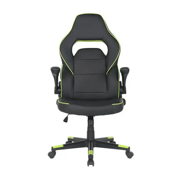 Компьютерное кресло для геймера 2E Hebi black/green (2E-GC-HEB-BK)