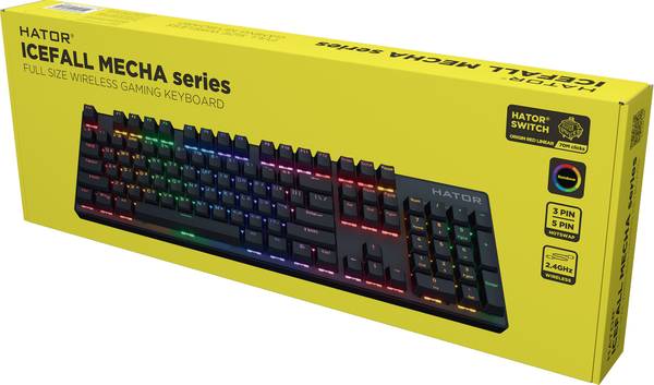 Клавіатура HATOR Icefall Mecha Wireless Rainbow (HTK204UA)