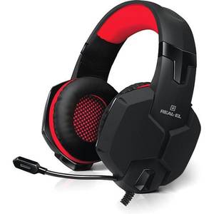Навушники з мікрофоном REAL-EL GDX-7790 Black (EL124100054) Навушники з мікрофоном REAL-EL GDX-7790 Black (EL124100054)