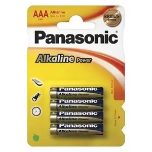 Батарейка Panasonic AAA bat Alkaline 4шт Alkaline Power (LR03REB/4BPR)