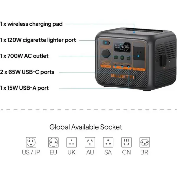 Зарядна станція BLUETTI AC50P