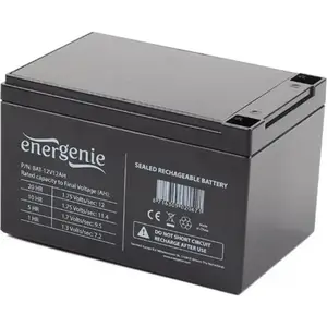 Акумулятор для ДБЖ/інвертора EnerGenie 12V 12Ah (BAT-12V12AH) Акумулятор для ДБЖ/інвертора EnerGenie 12V 12Ah (BAT-12V12AH)