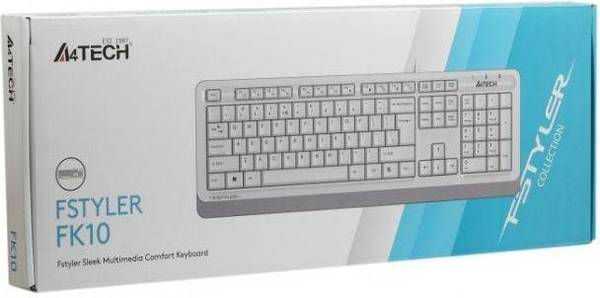Клавіатура A4Tech Fstyler FK10 White