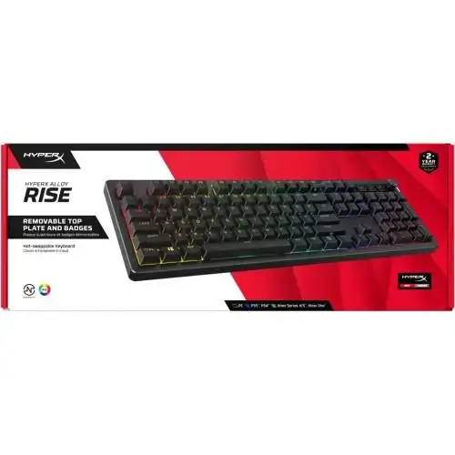 Клавіатура HyperX Alloy Rise PBT HX Red USB Black (7G7A3AA)