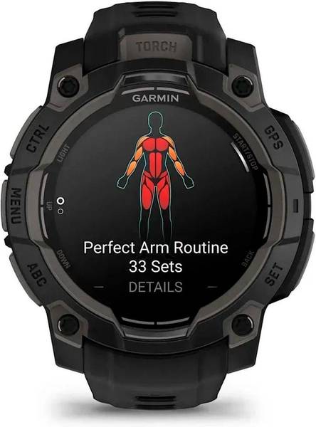 Смарт-годинник Garmin Instinct 3 45mm AMOLED Black with Black Band (010-02936-00/40)