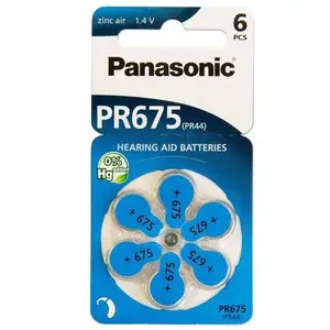Батарейка Panasonic ZA675 bat(1.4B) PR44 Zinc Air 6шт (PR-675H/6LB)