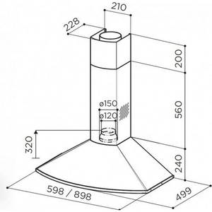 Витяжка купольна Faber TENDER X A60 FB (110.0157.048)