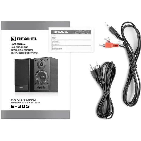 Колонки для комп'ютера REAL-EL S-305 Black