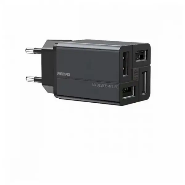 Сетевое зарядное устройство для REMAX RP-U43 Wanfu EU 4USB 3.4А Black (6972174153667)