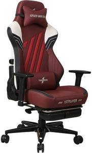 Комп'ютерне крісло для геймера 1STPLAYER Duke Black/White/Red Комп'ютерне крісло для геймера 1STPLAYER Duke Black/White/Red