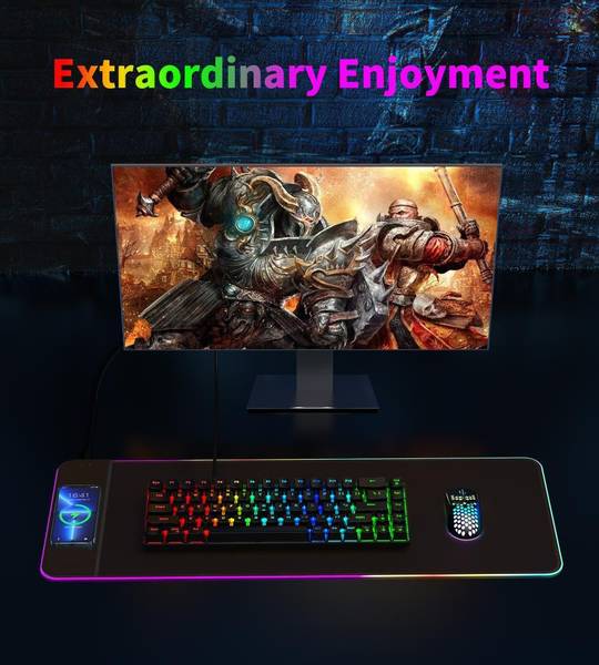 Игровая поверхность Choetech RGB Illuminated 15W Wireless C (T543-F)