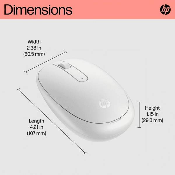 Миша HP 240 White (793F9AA)