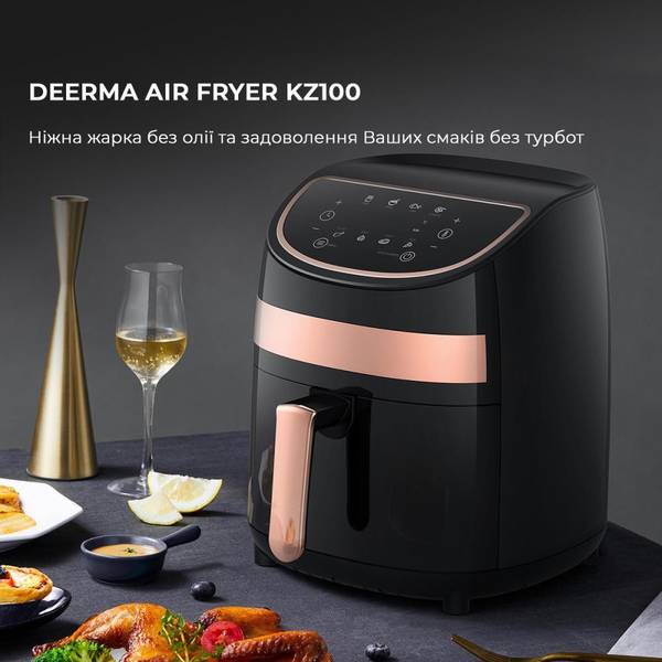 Мультипечь (аэрофритюрница) Deerma Air Fryer KZ100 (DEM-KZ100)