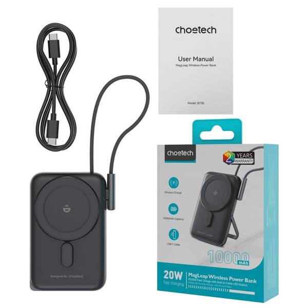 Внешний аккумулятор (Power Bank) Choetech B735 10000mAh Black (B735-CCBK)