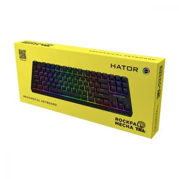 Клавіатура HATOR Rockfall 2 Mecha TKL orange Black (HTK-520)