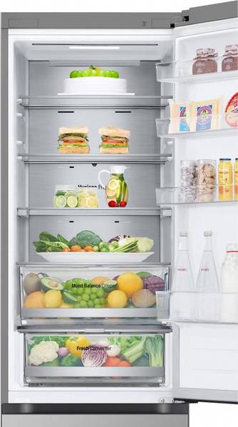 Холодильник з морозильною камерою LG GC-B509FNPW