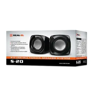 Мультимедійна акустика REAL-EL S-20 black (EL121100007)
