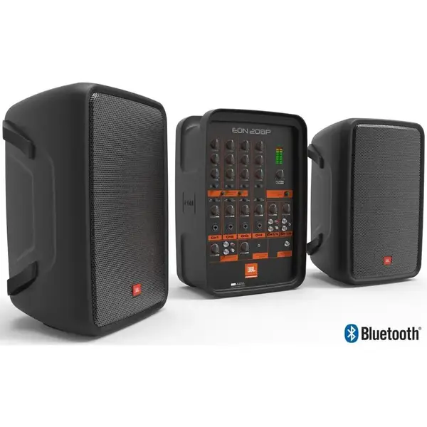 Акустичний комплект (активний мікшер + 2 колонки) JBL EON208P