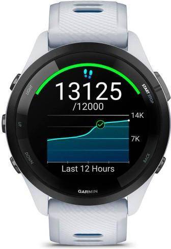Смарт-годинник Garmin Forerunner 265 Black Bezel w. Whitestone Case and Whitestone/Tidal Blue S. Band (010-02810-51)
