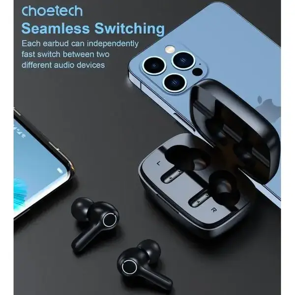 Навушники TWS Choetech BH-T06 Black