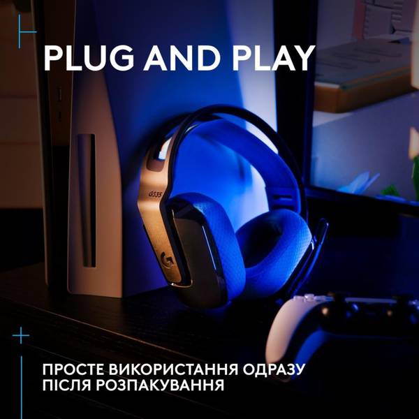 Навушники з мікрофоном Logitech G535 Lightspeed Wireless Console Black (939-002219)
