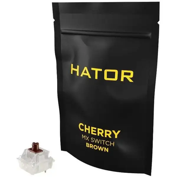 Перемикач для клавіатури HATOR Hotswap Switch Cherry MX Brown (HTS-124)
