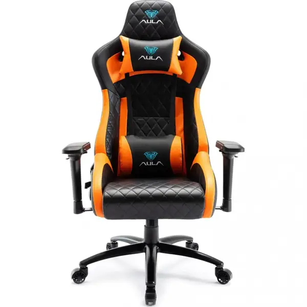 Комп'ютерне крісло для геймера AULA F1031 Black/Orange