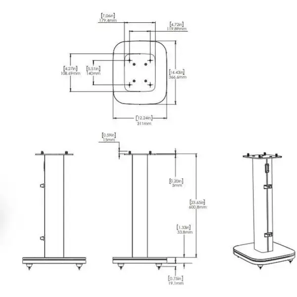 Стійка для акустичної системи JBL Подставка JBLHDIFSBLK