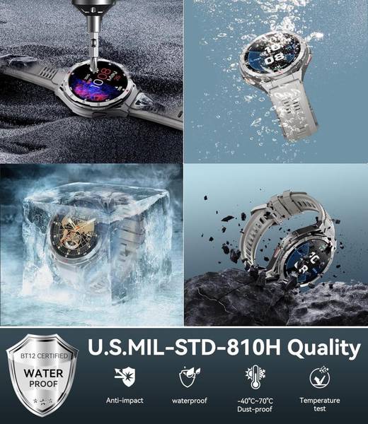 Смарт-годинник Oukitel BT12 Grey