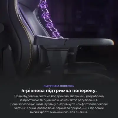 Комп'ютерне крісло для геймера Anda Seat Kaiser 4 L Violet Premium PVC (AD12YDDC-L-20-V-PV/C)