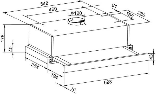 Витяжка телескопічна Hansa OTP6243IH