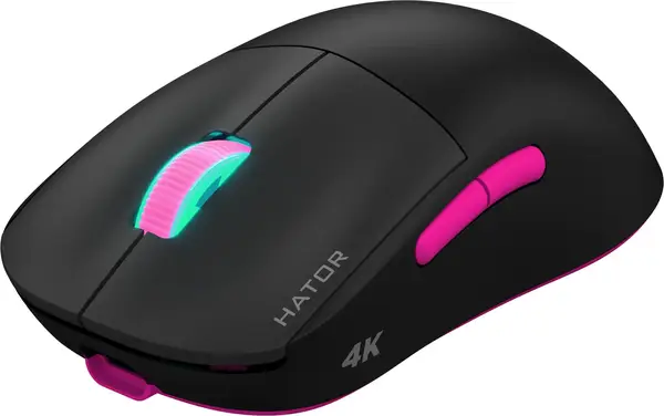 Миша HATOR Quasar 2 Ultra 4K Wireless Black/Pink (HTM570BP)