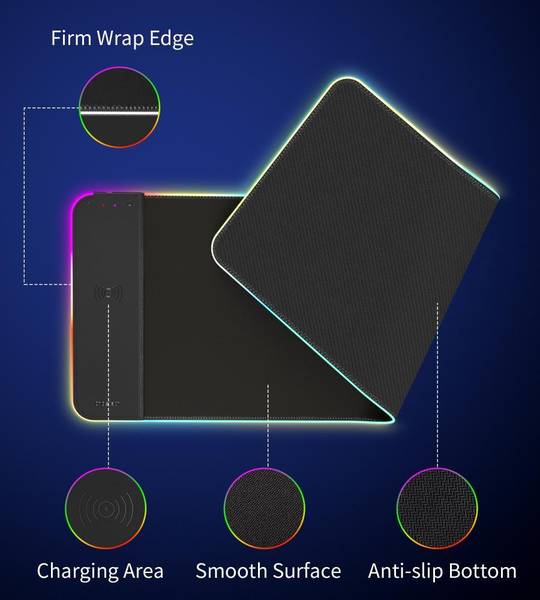 Игровая поверхность Choetech RGB Illuminated 15W Wireless C (T543-F)