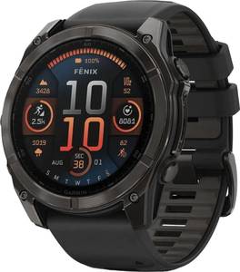 Смарт-годинник Garmin Fenix 8 51mm AMOLED Sapphire Carbon Gray DLC Titanium w. Black/Pebble Gray S. Band (010-02905-20/21) Смарт-годинник Garmin Fenix 8 51mm AMOLED Sapphire Carbon Gray DLC Titanium w. Black/Pebble Gray S. Band (010-02905-20/21)