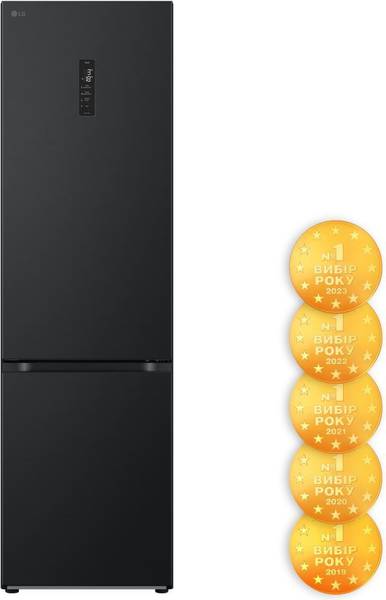 Холодильник з морозильною камерою LG GW-B509FXFW