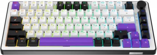 Клавіатура HATOR Hellyberry HK75 wireless White-Violet