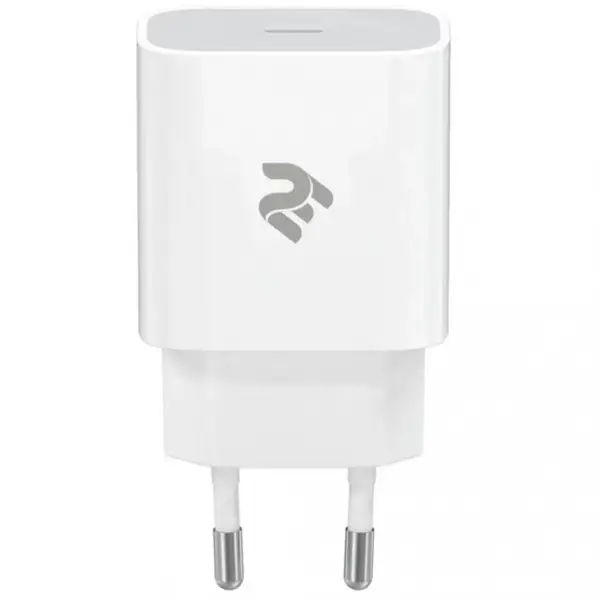 Мережевий зарядний пристрій 2E USB-C Wall Charger 3A (2E-WC1USBC20W-W)