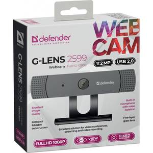 Веб-камера Defender G-lens 2599 Full HD 1080p Black (63199) Веб-камера Defender G-lens 2599 Full HD 1080p Black (63199)