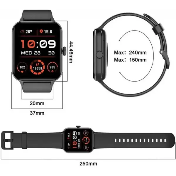 Смарт-годинник Blackview R50 Black (6931548317517)