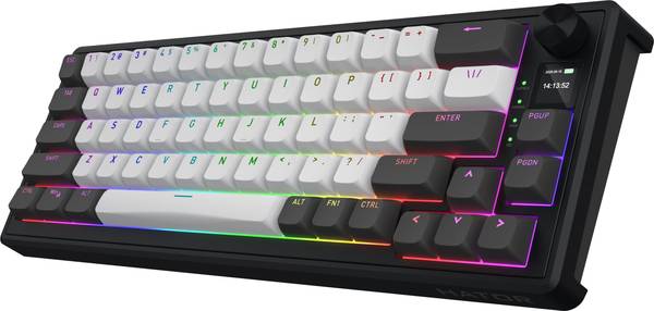 Клавіатура HATOR Skyfall 65 PRO Wireless Grey-Black US Silent Switches (HTK4160)