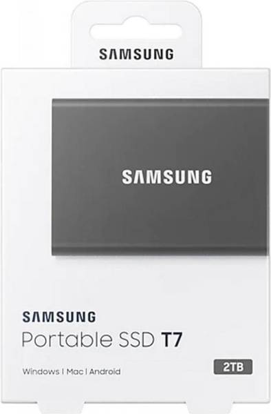SSD накопичувач Samsung T7 2 TB Titan Gray (MU-PC2T0T/WW)