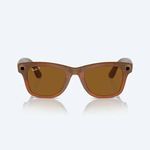 Смарт-окуляри Ray-Ban Meta Wayfarer Shiny Caramel Frame Brown Lenses (RW4006 670683 50-22)