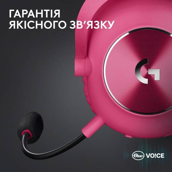 Навушники з мікрофоном Logitech G Pro X 2 Lightspeed Pink (981-001275)