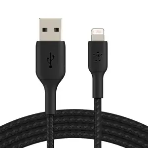 Кабель Lightning Belkin USB 2.0 AM to Lightning 1m black (CAA002BT1MBK)